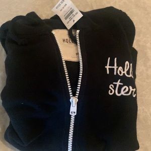 Jacket with zipper Medium. Dark blue. Hollister